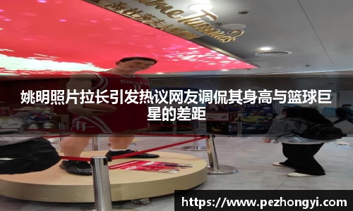 姚明照片拉长引发热议网友调侃其身高与篮球巨星的差距